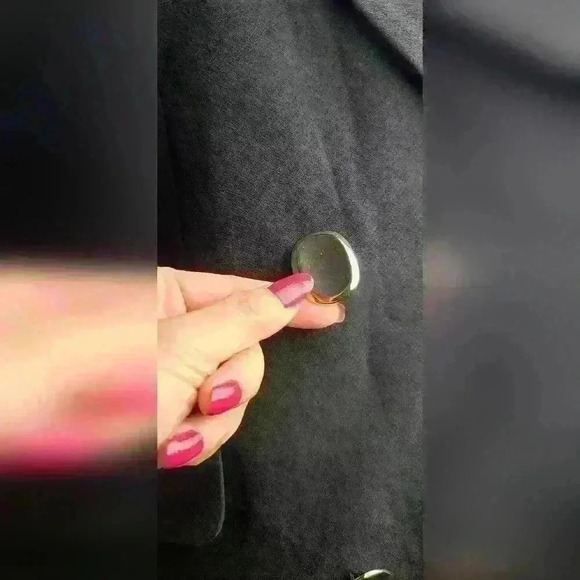 Zara black blazer dress with golden buttons double-breasted style size xs - Picture 4 of 16